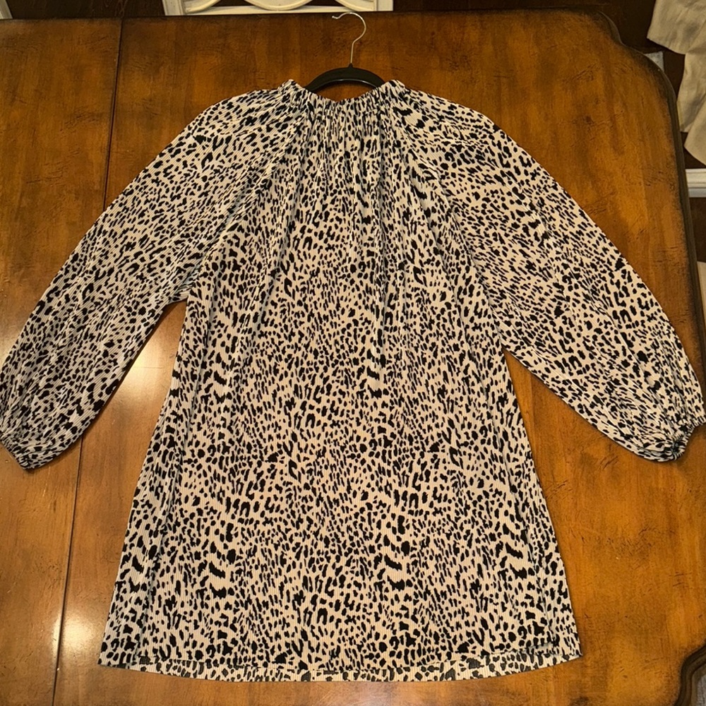 NWOT ASOS Leopard Print Long Sleeve Dress - 8